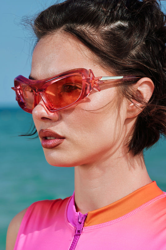 Neptune Sunglasses in Red - Bold and Bright - Hadia Ghaleb