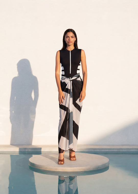 Belted Noir Short Set Non Refundable