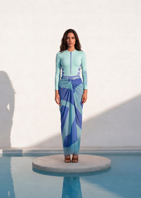 Belted Lilac Burkini