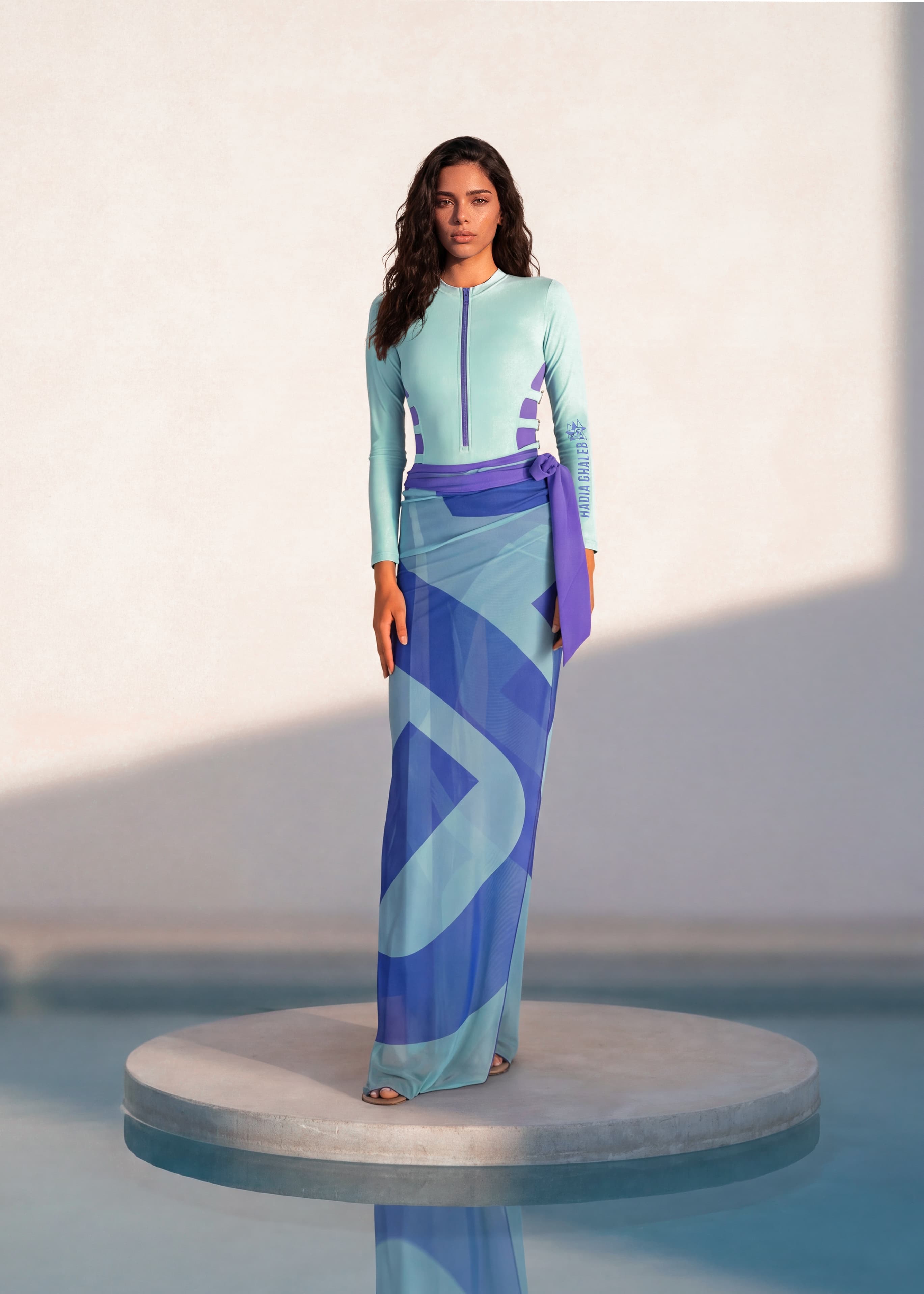 Belted Lilac Burkini