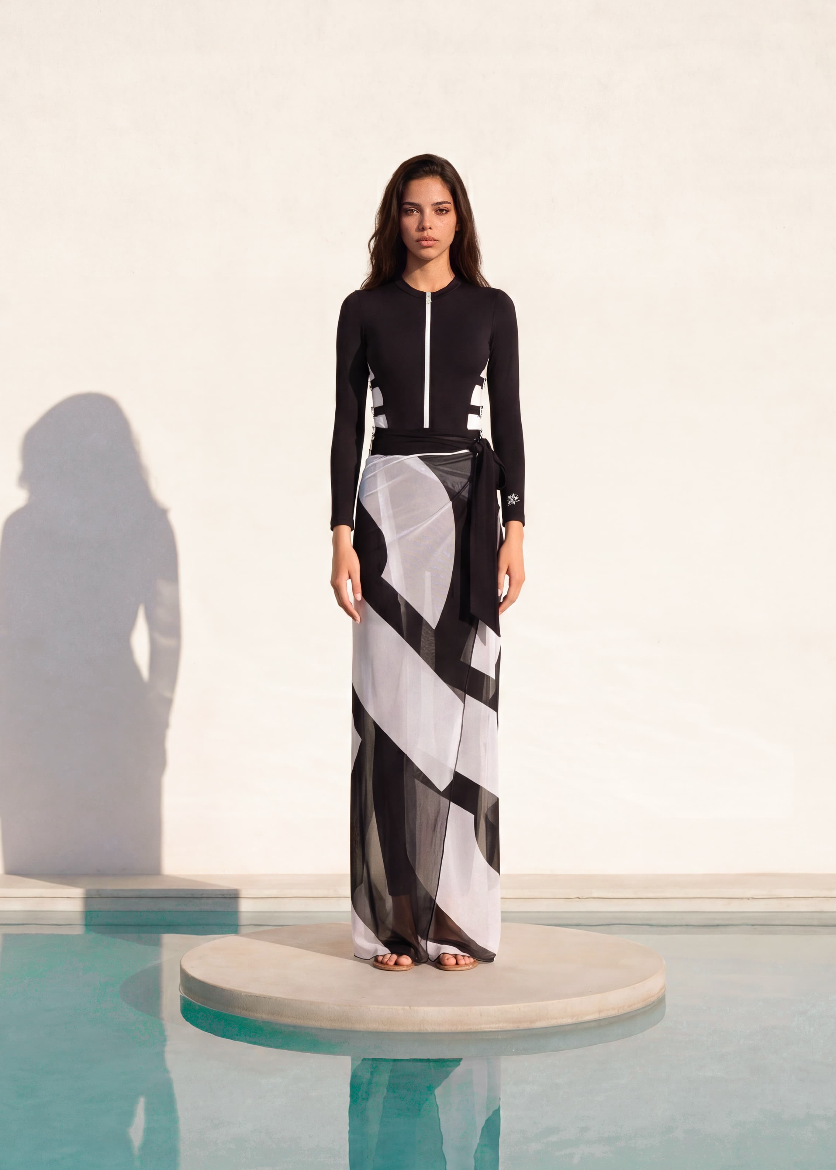 Belted Noir Burkini