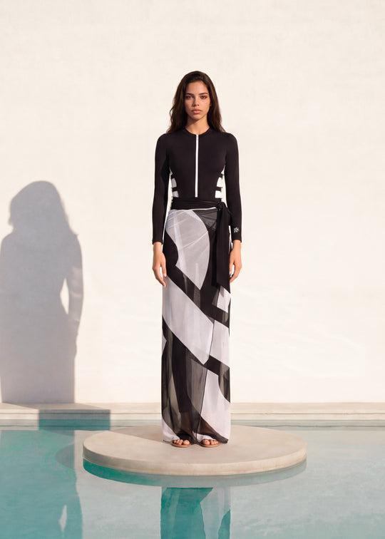 Belted Noir Burkini Pre Order M and L 5 days