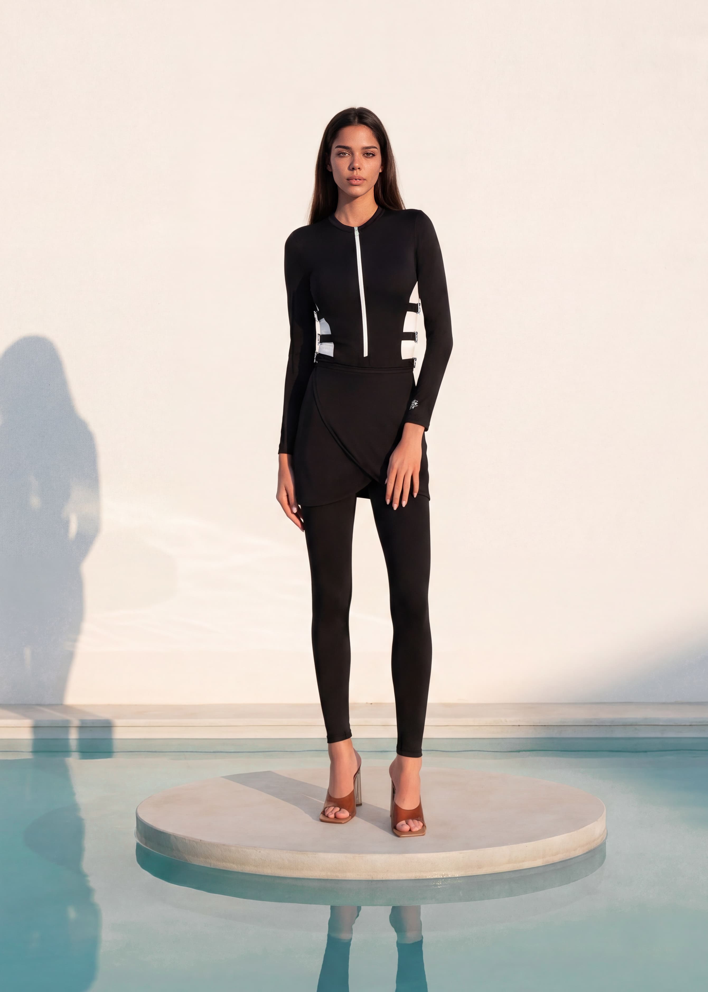 Belted Noir Burkini