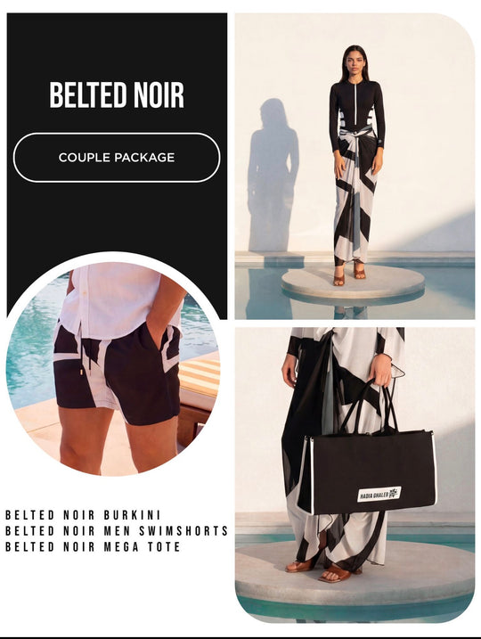 Belted Noir Couple Package 3 Pieces