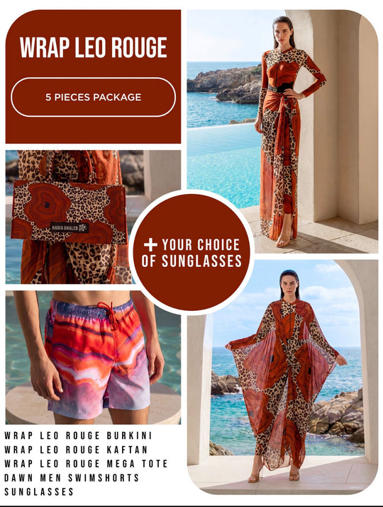 Wrap Leo Rouge  Package 5 Pieces