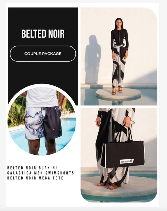 Belted Noir Couple Package 3 Pieces